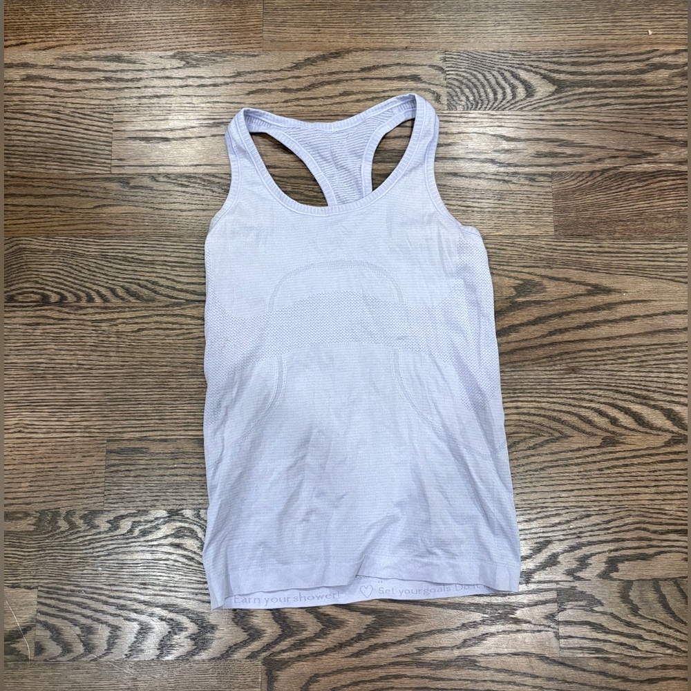 lilac purple swiftly tech racer back tank top